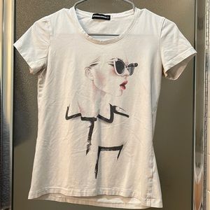 White r shirt by European designer